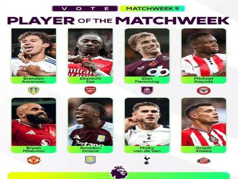 英超本轮最佳球员候选:埃泽、皮克福德、桑托斯入选